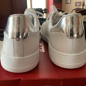 Salvatore Ferragamo Men's Pierre Leather Sneakers